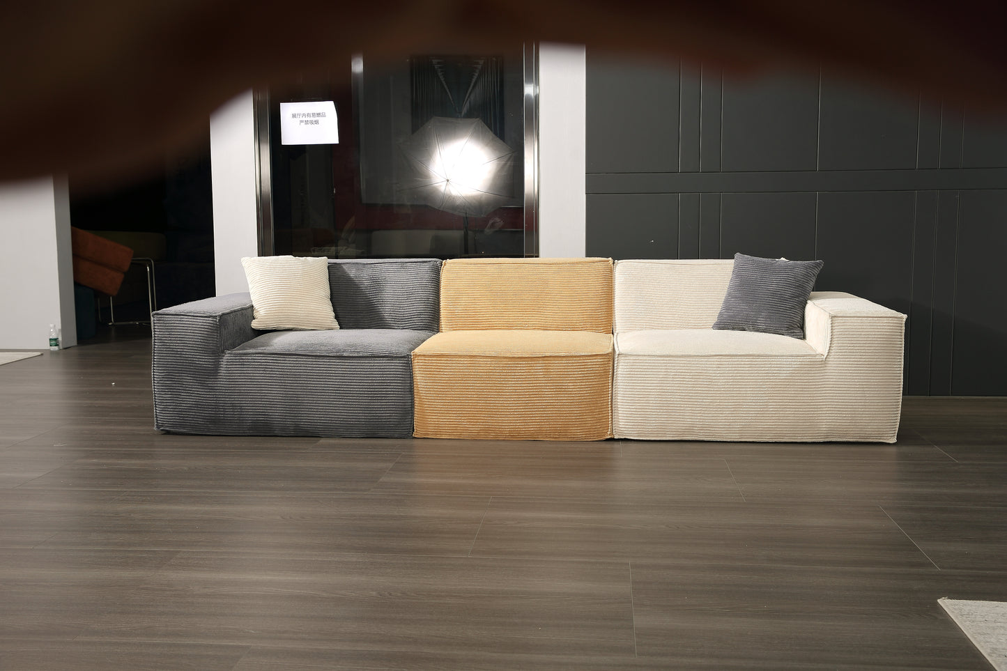 Tofu Block High Back Sofa Type 1 (2 seats)