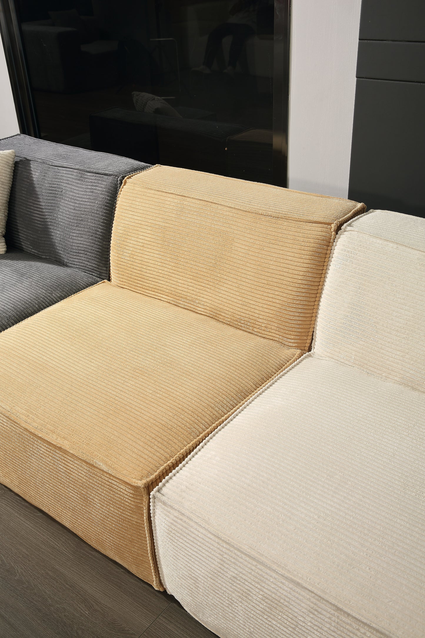 Tofu Block High Back Sofa Type 1 (2 seats)