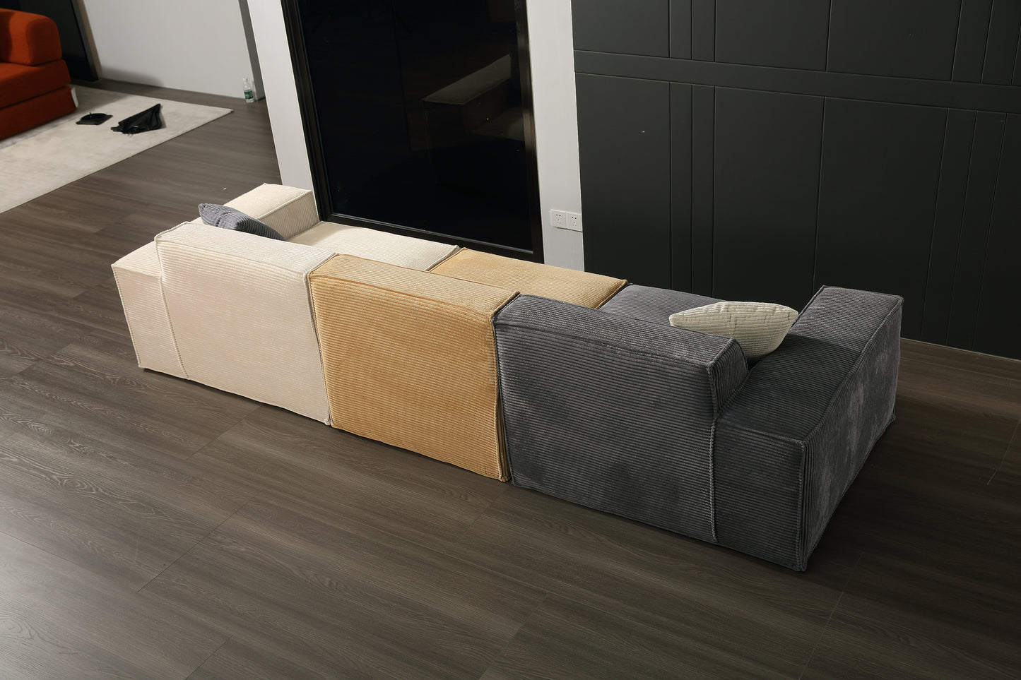 Tofu Block High Back Sofa Type 1 (2 seats)