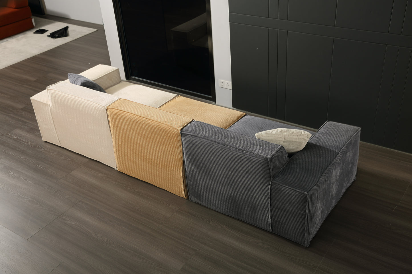 Tofu Block High Back Sofa Type 1 (2 seats)