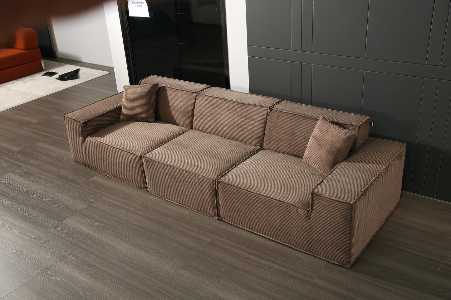 Tofu Block High Back Sofa Type 2 (3 seats)