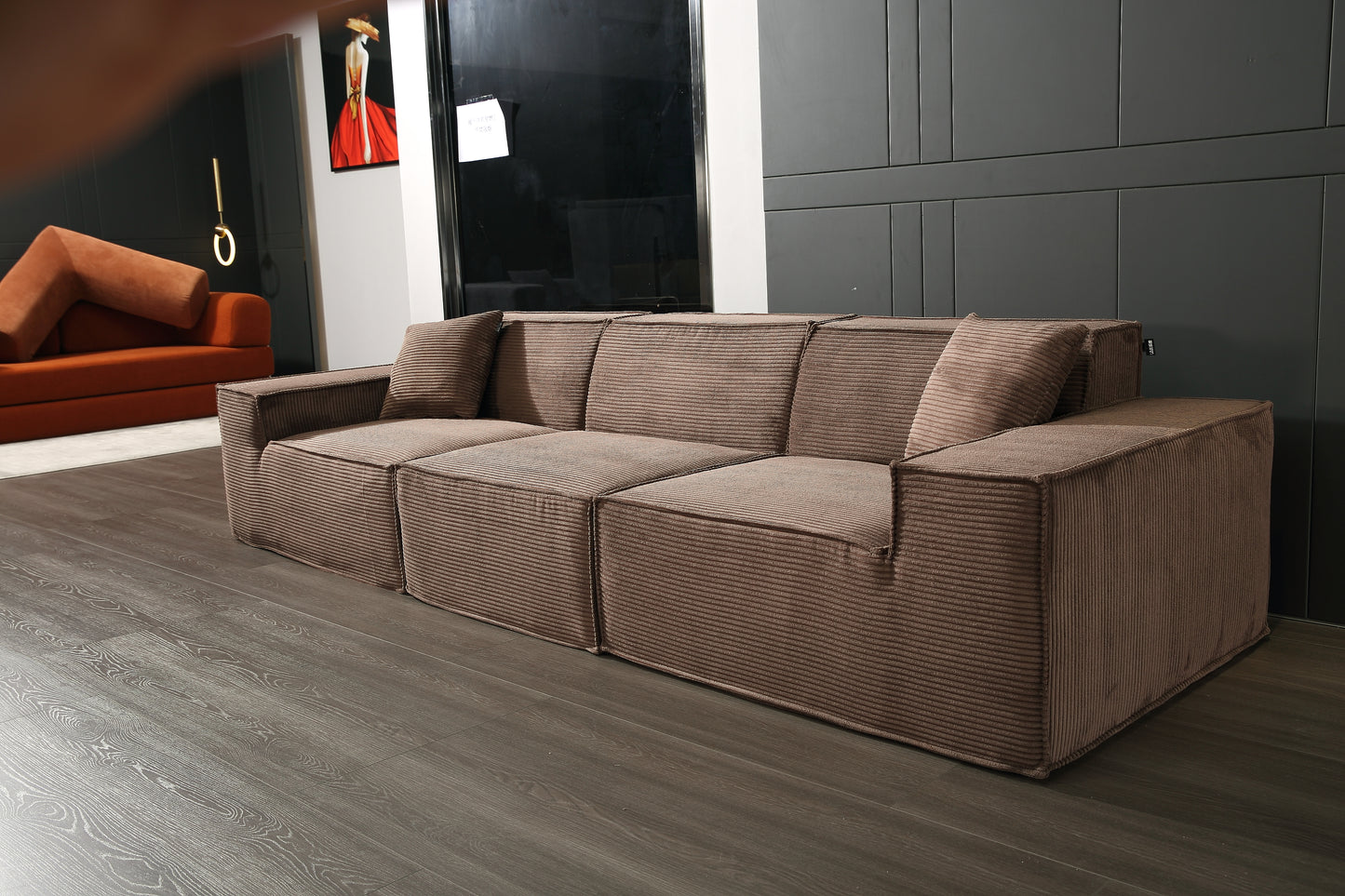 Tofu Block High Back Sofa Type 2 (3 seats)