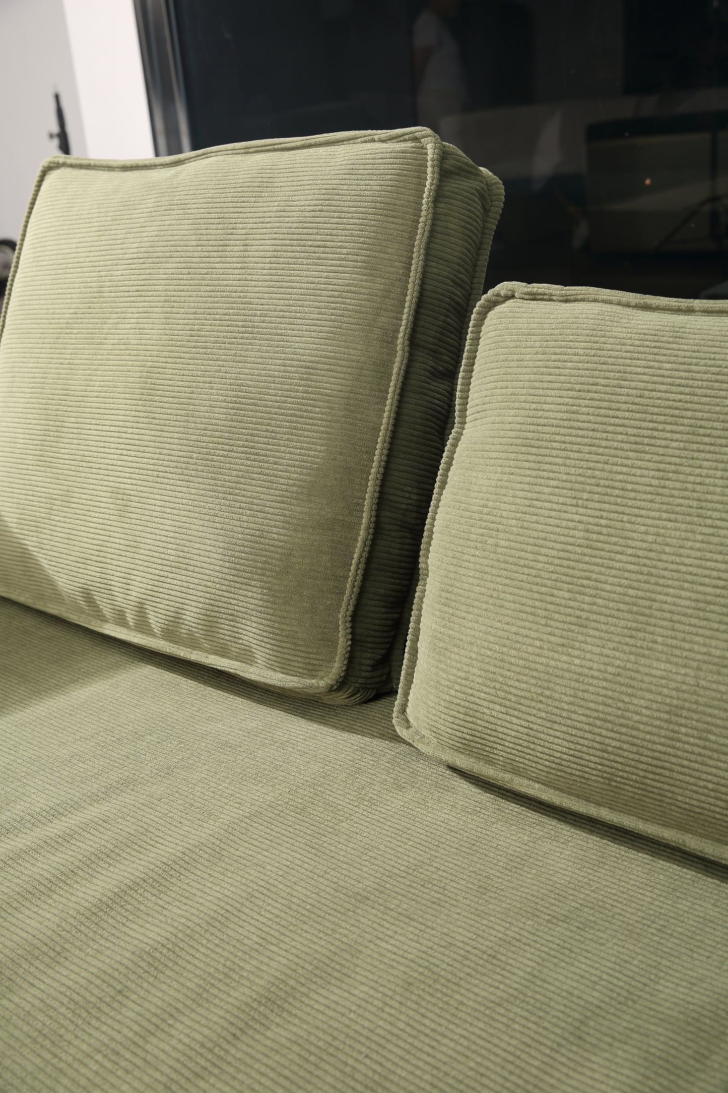 Tofu Block Low Back Sofa ( 2 seats without pillows)