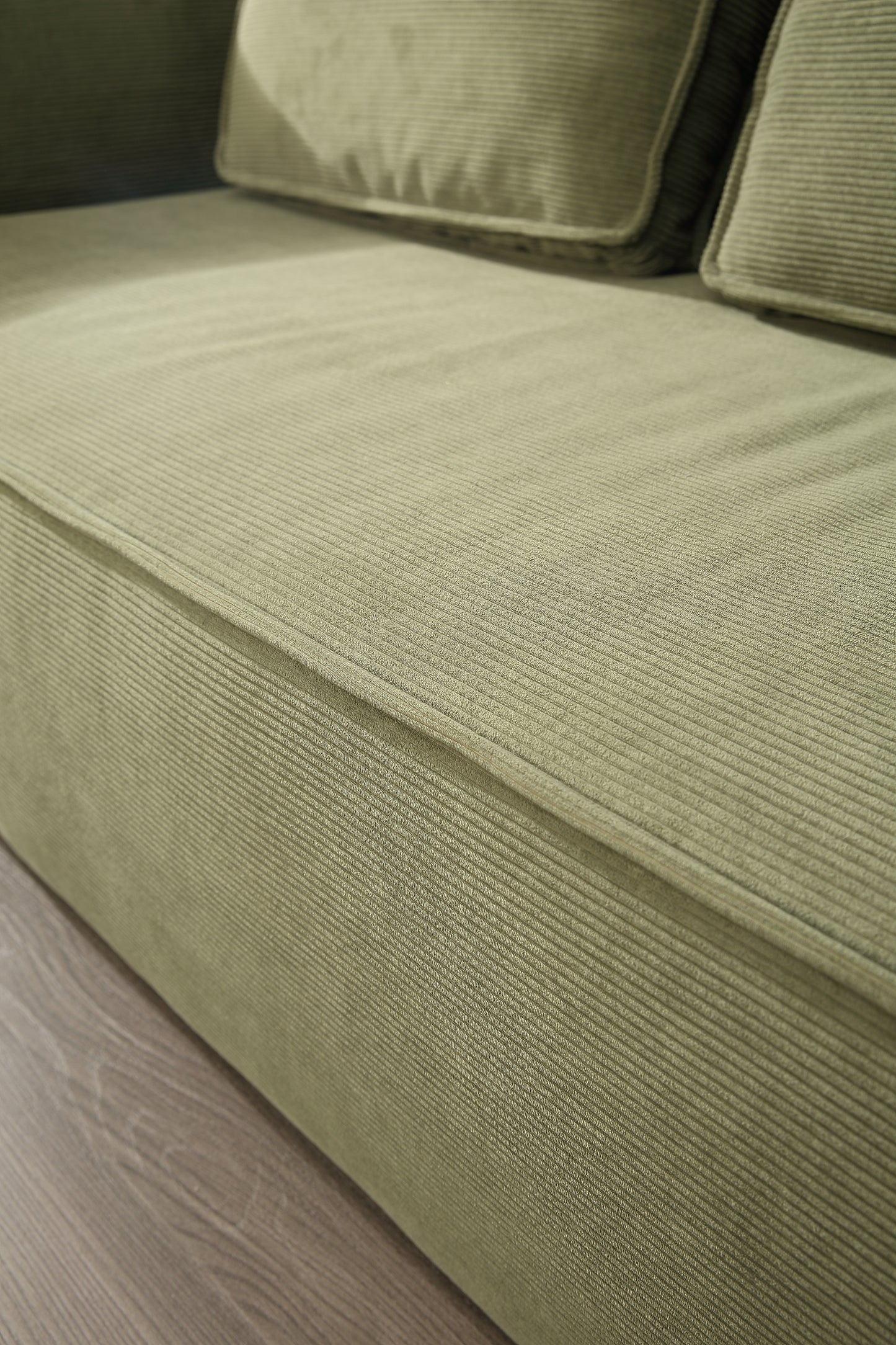 Tofu Block Low Back Sofa ( 2 seats without pillows)