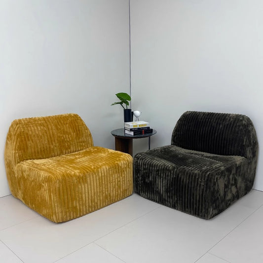 Single Seat Rabbit Velvet Sofa